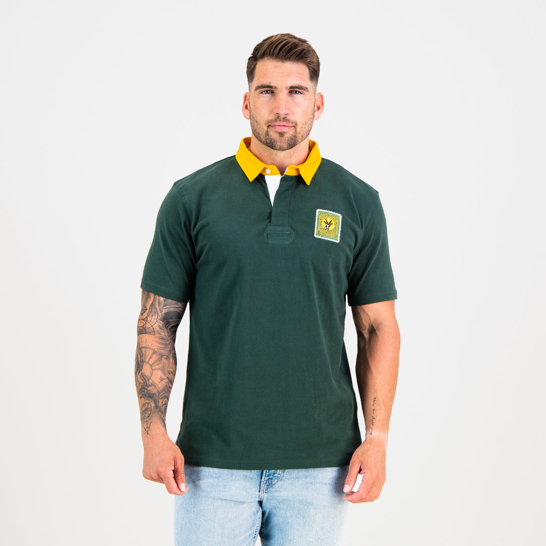 Old School South African Rugby Jersey Short Sleeve