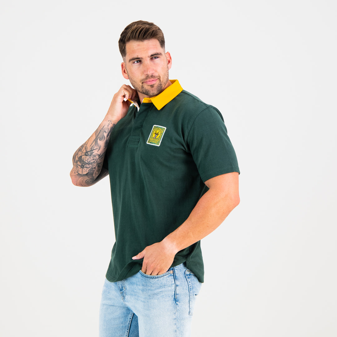 Old School South African Rugby Jersey Short Sleeve