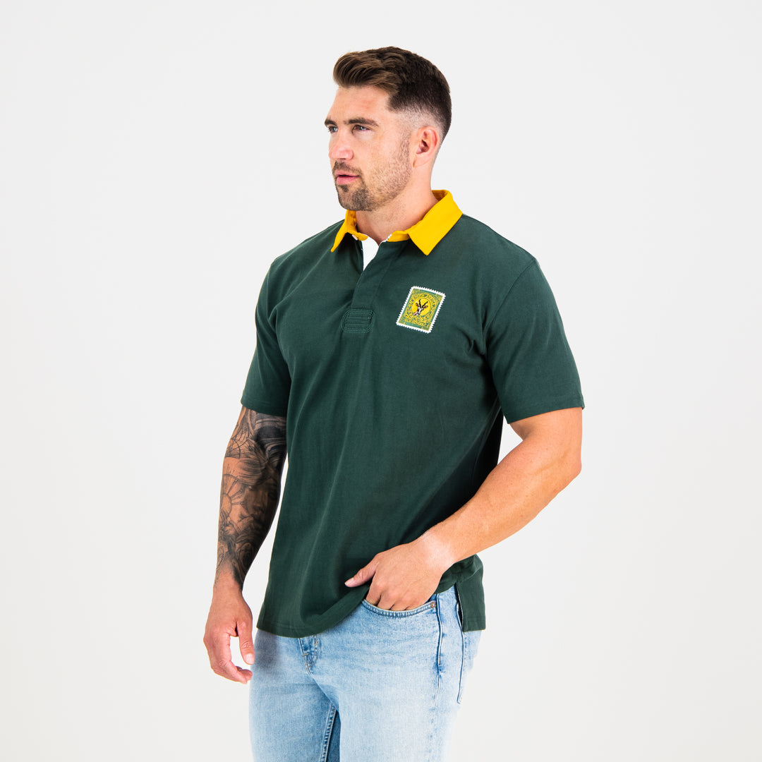 Old School South African Rugby Jersey Short Sleeve