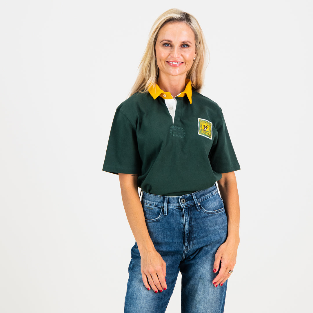 Old School South African Rugby Jersey Short Sleeve