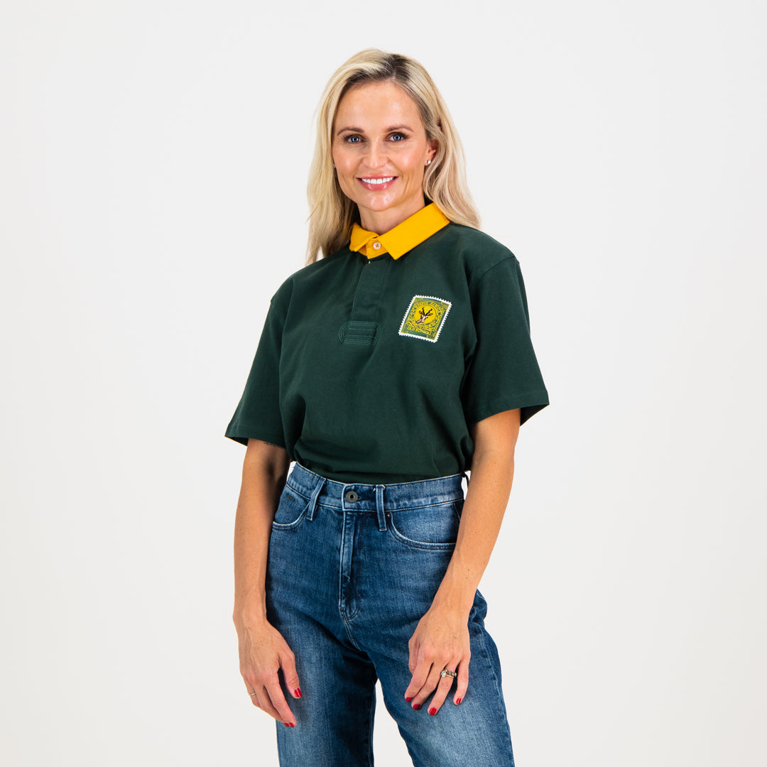 Old School South African Rugby Jersey Short Sleeve