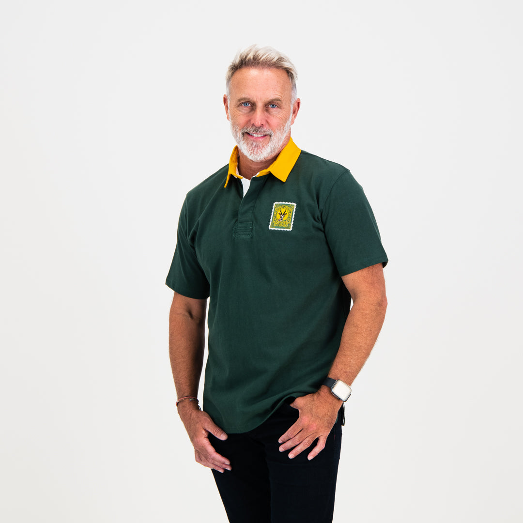 Old School South African Rugby Jersey Short Sleeve