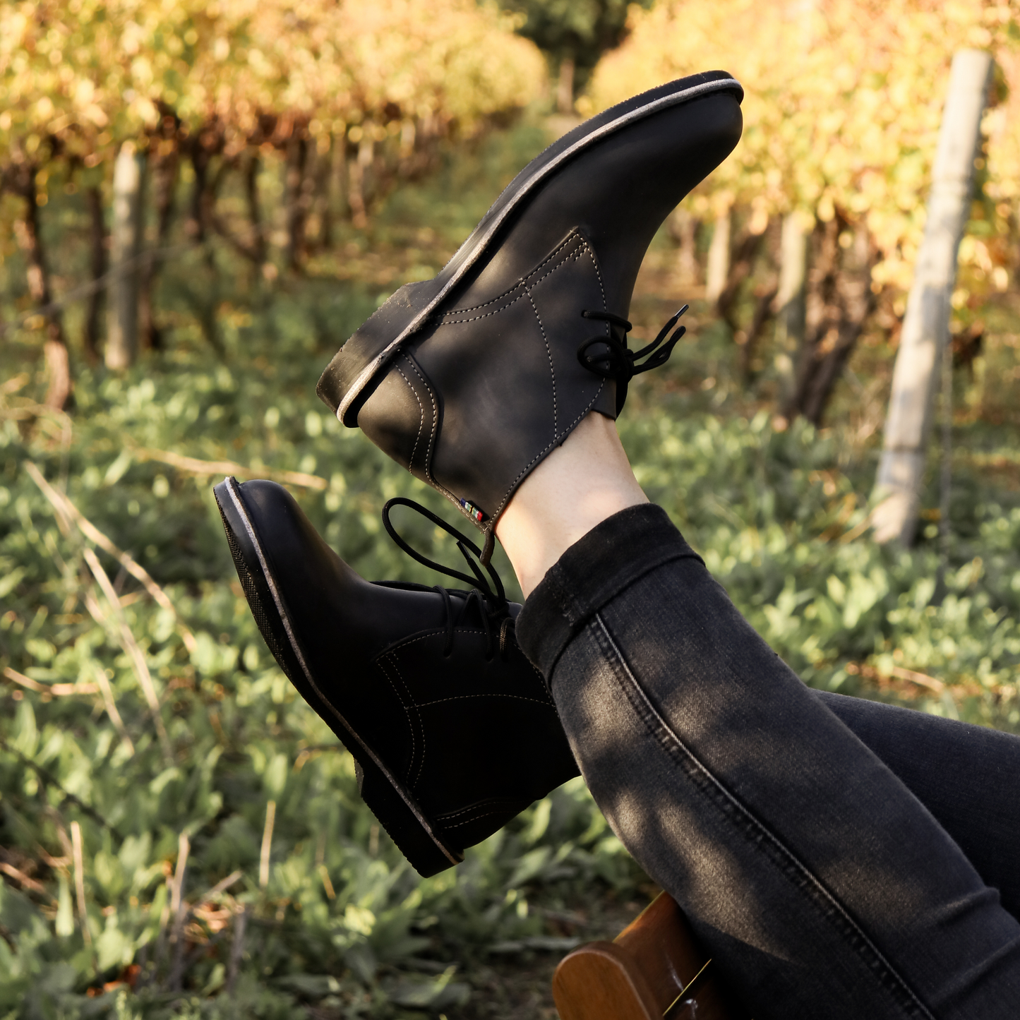 Veldskoen Chukka Boot (Charcoal Sole)