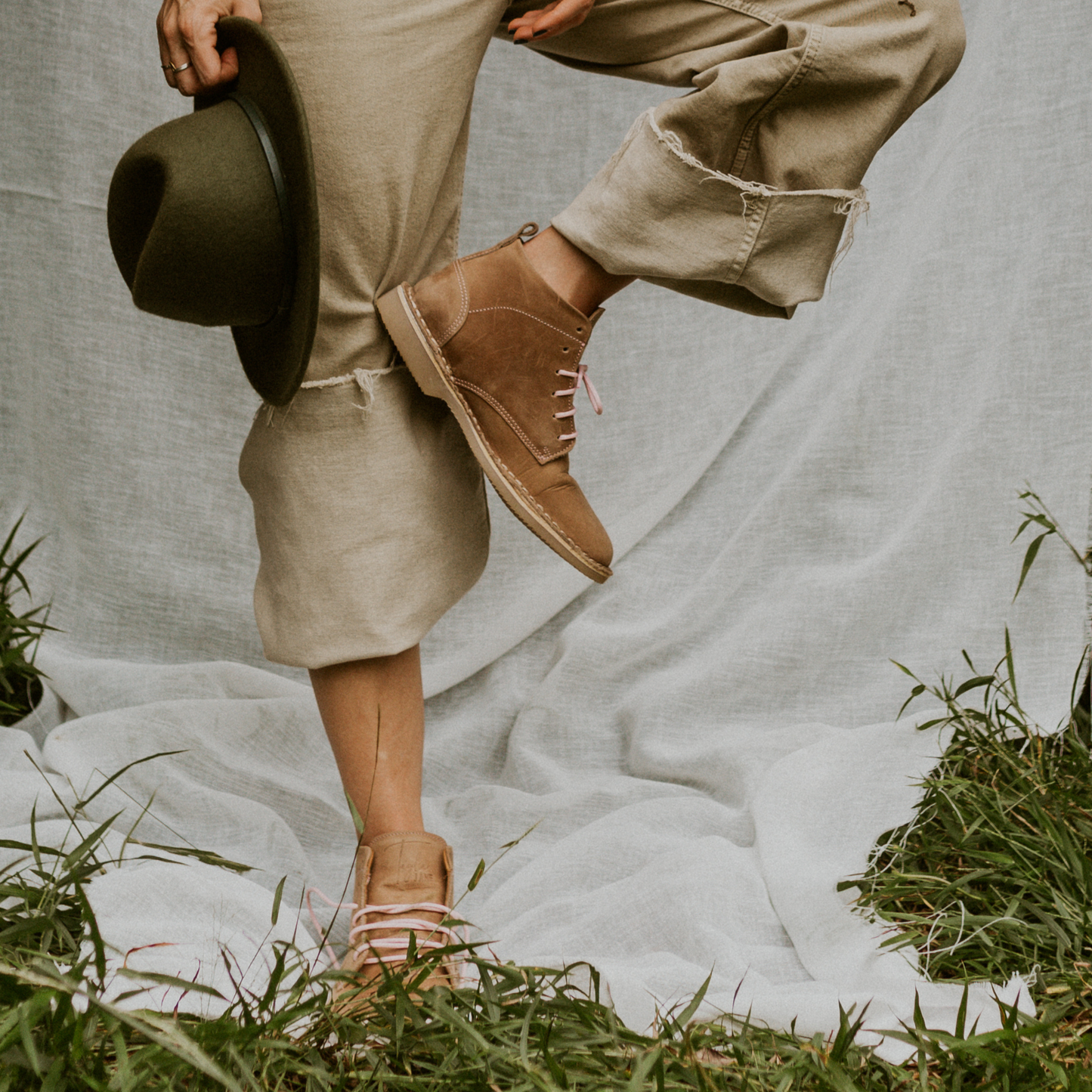 Tayla Jane Veldskoen Boots (Natural Sole)