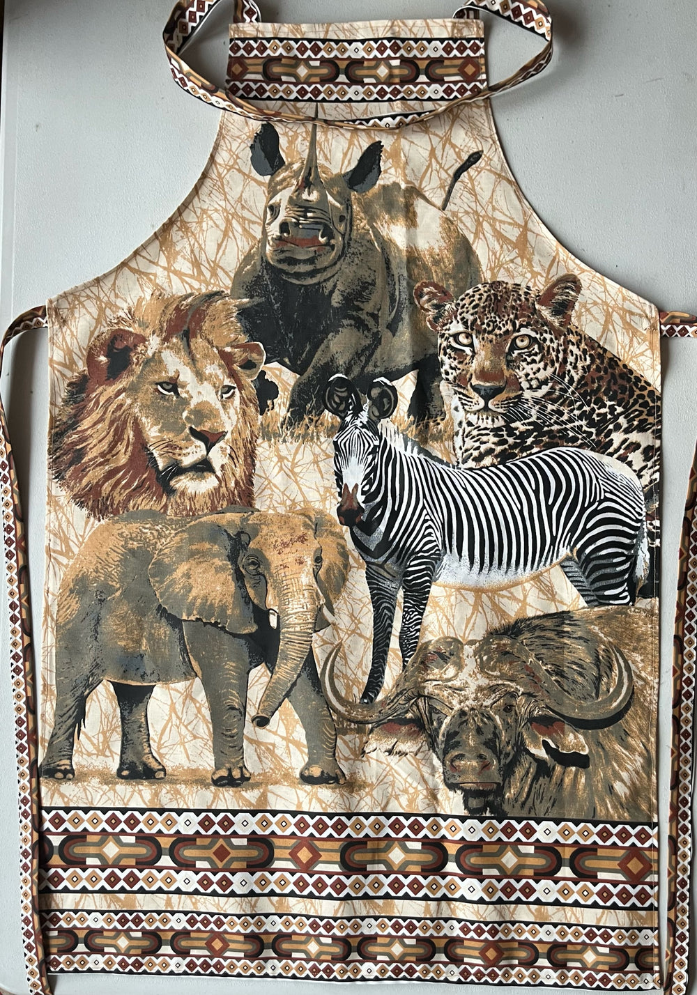 African animal print Apron