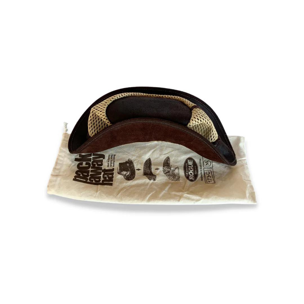 Leather Rogue Packaway Breezy hat 173X